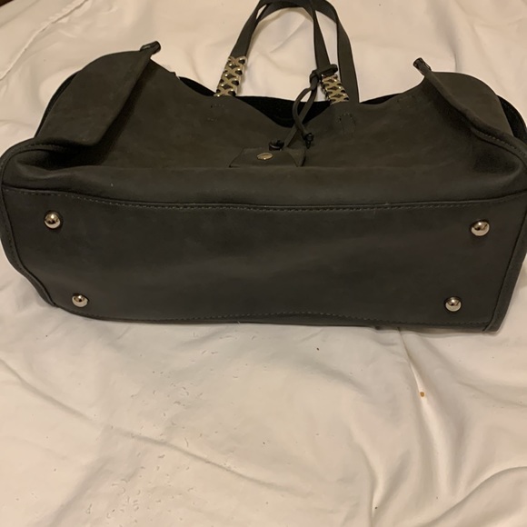 Black Buff Finish Ladies Computer Bag Vegan - Picture 3 of 3